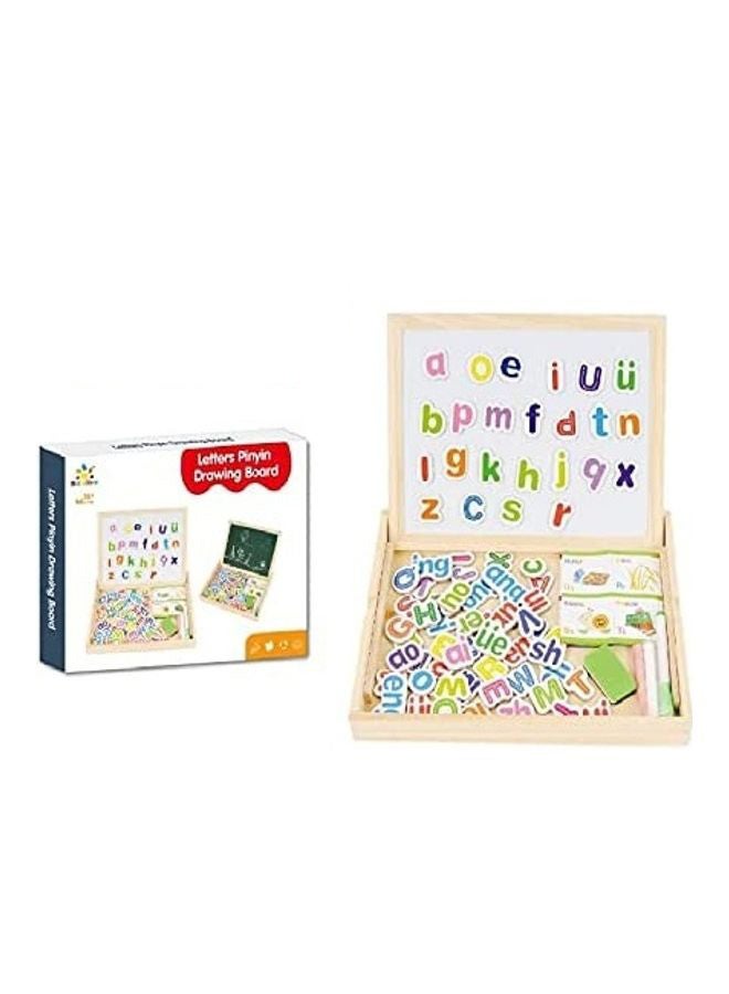 Baby love Wooden Magnetic Drawing Board Letters And Numbers 23x3x30cm  - Image 1