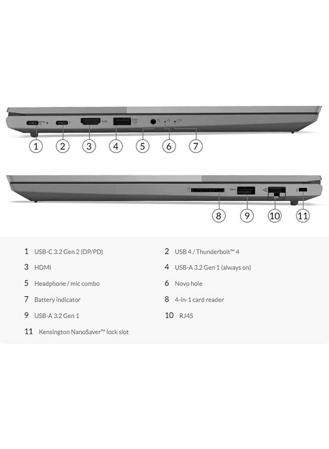 Lenovo - Thinkbook G2 Business And Professional 15.6-Inch Display, Core i5-1135G7 Processor/16GB RAM/1TB HDD + 256GB SSD/Intel UHD Graphics/Windows 11 Pro/International Version English grey - Image 1