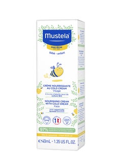 Mustela Baby Nourishing Cold Cream With Farmed Beewax, 40ml  - Image 3