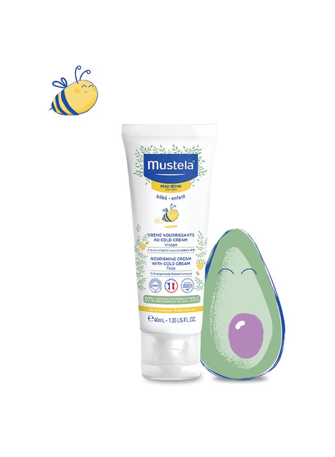 Mustela - Baby Nourishing Cold Cream With Farmed Beewax, 40ml - Image 1