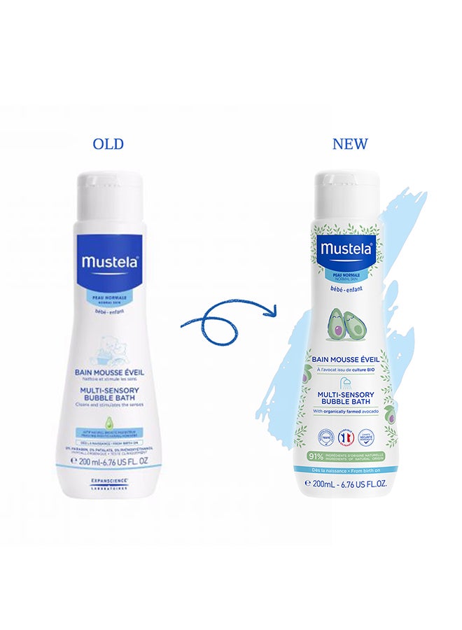 Mustela Multi-Sensory Baby Bubble Bath With Organically Farmed Avocado, 200ml - 3504110000000  - Image 4
