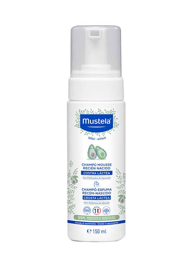 Mustela - Natural Origin Foam Shampoo With Avocado Polyphenols for Newborns, 150ml - Image 1