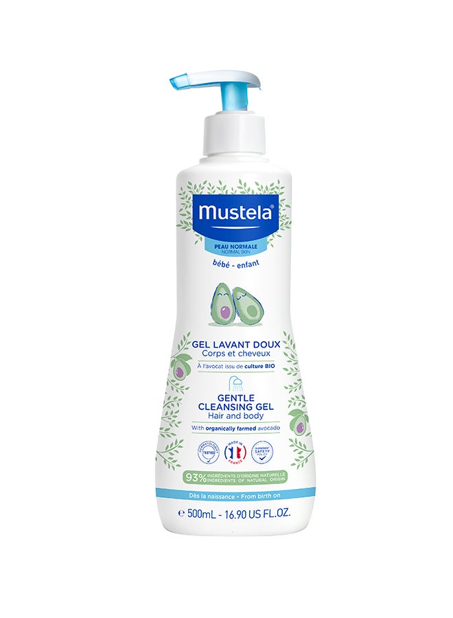 Mustela - Baby Gentle Cleansing Gel For Hair and Body 500 ml - Image 1