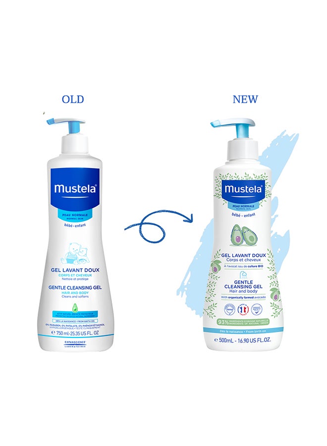 Mustela - Baby Gentle Cleansing Gel For Hair and Body 500 ml - Image 1