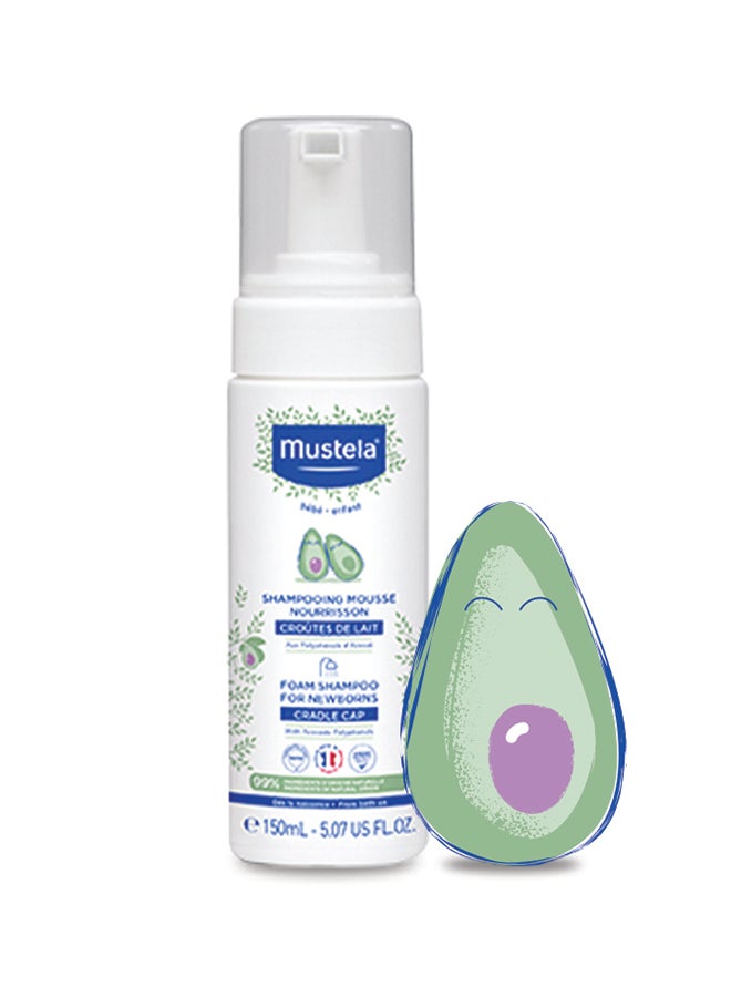 Mustela - Natural Origin Foam Shampoo With Avocado Polyphenols for Newborns, 150ml - Image 1