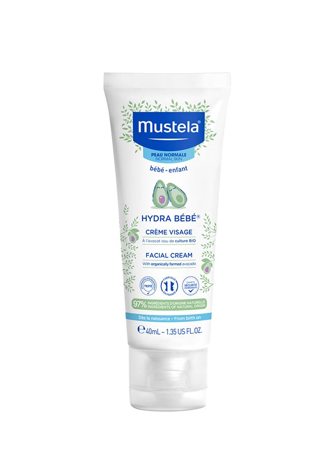 Hydra Bebe Facial Cream With Farmed Avocado, For Normal Skin 40ml - v1655451997/N29284625A_1