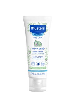 Mustela Hydra Bebe Facial Cream With Farmed Avocado, For Normal Skin 40ml  - Image 1