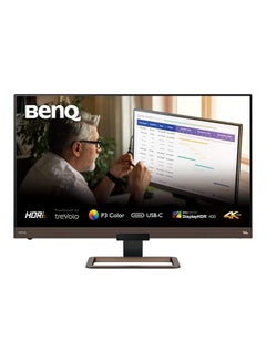 BenQ 32 inch 4K HDR Freesync Entertainment IPS LED Monitor, W/ HDRi Technology, 3840x2160 Resolution, 60Hz, Vesa Display, 5ms Response Time, 95% P3, 178/178 Viewing Angle | EW3280U Metallic Brown/Black  - Image 1