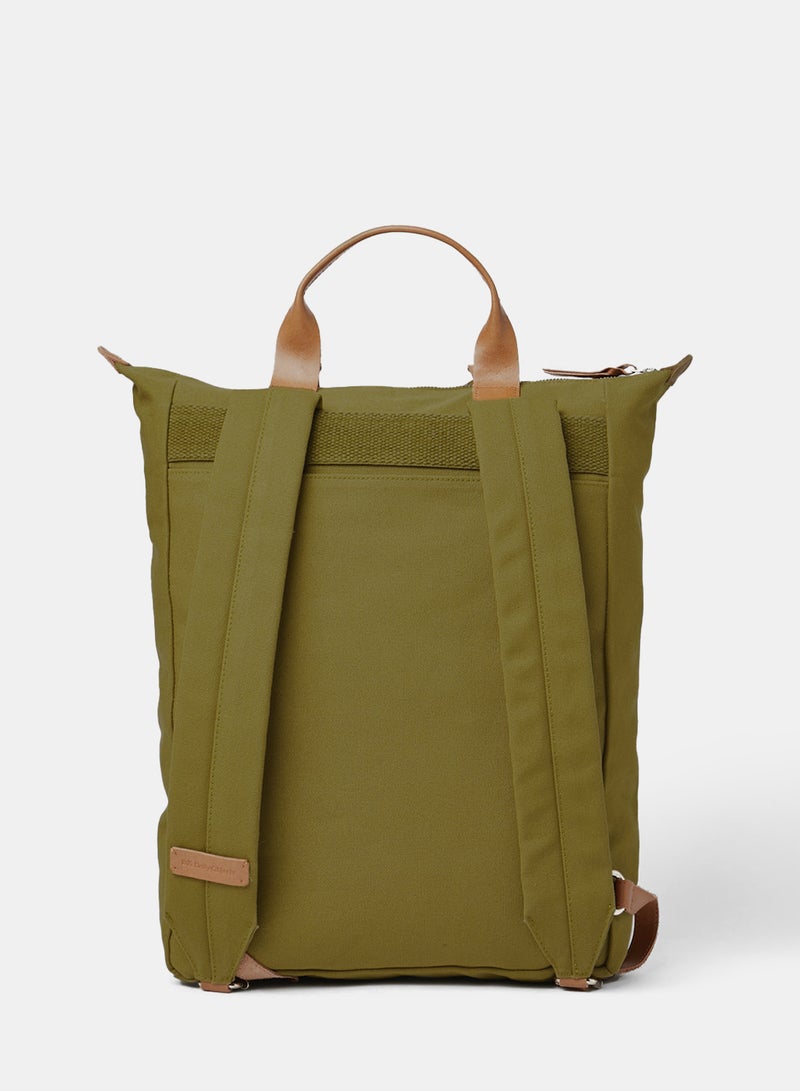 DailyObjects Basic Pilot Backpack Olive Green  - Image 2