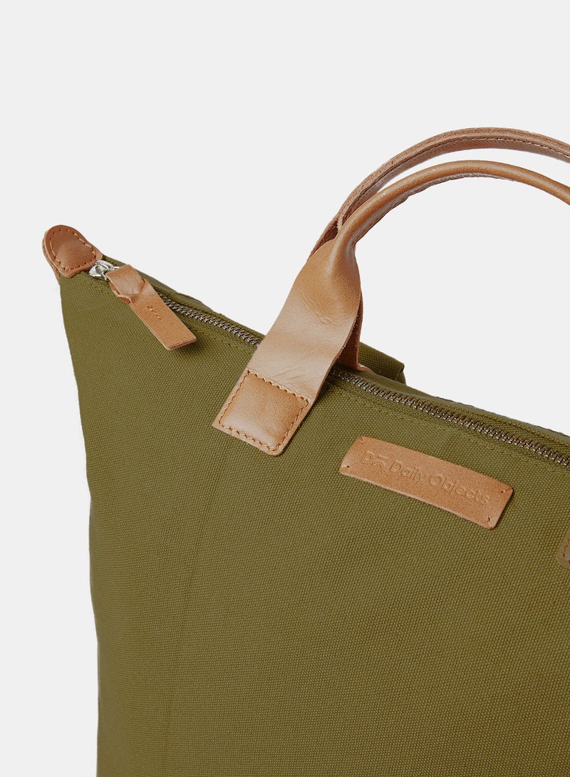 DailyObjects Basic Pilot Backpack Olive Green  - Image 3