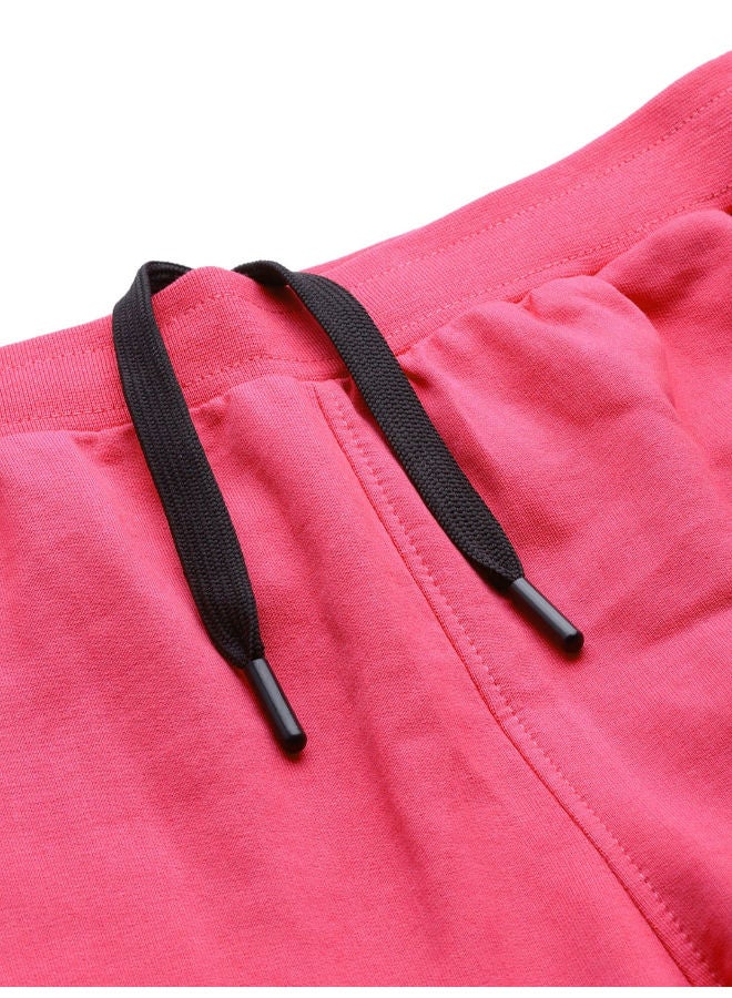 HRX by Hrithik Roshan - Women's Stylish Colourblock Pattern Joggers Raspberry - Image 1