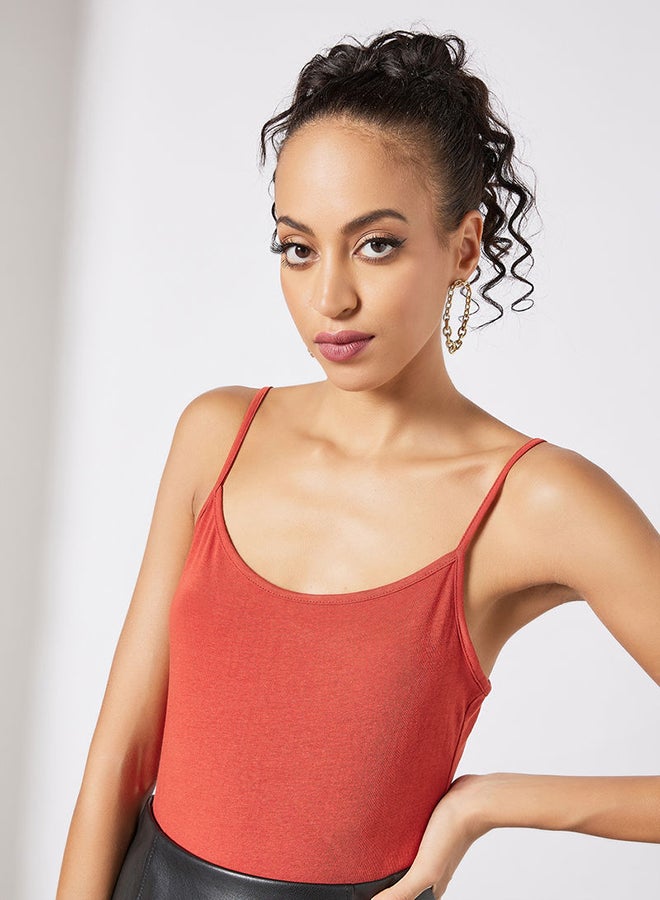 Ardene - Knit Scoop Neck Tank Top Red - Image 1