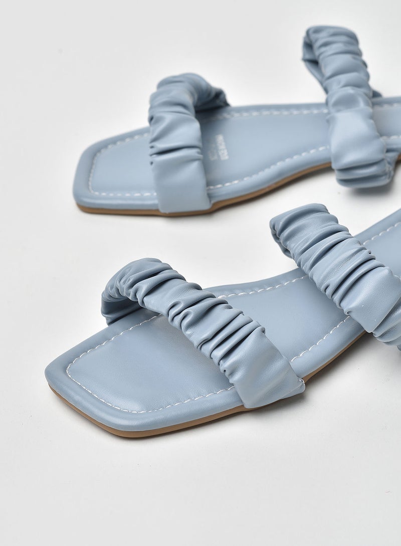 Jove - Stylish Elegant Flat Sandals Blue - Image 1