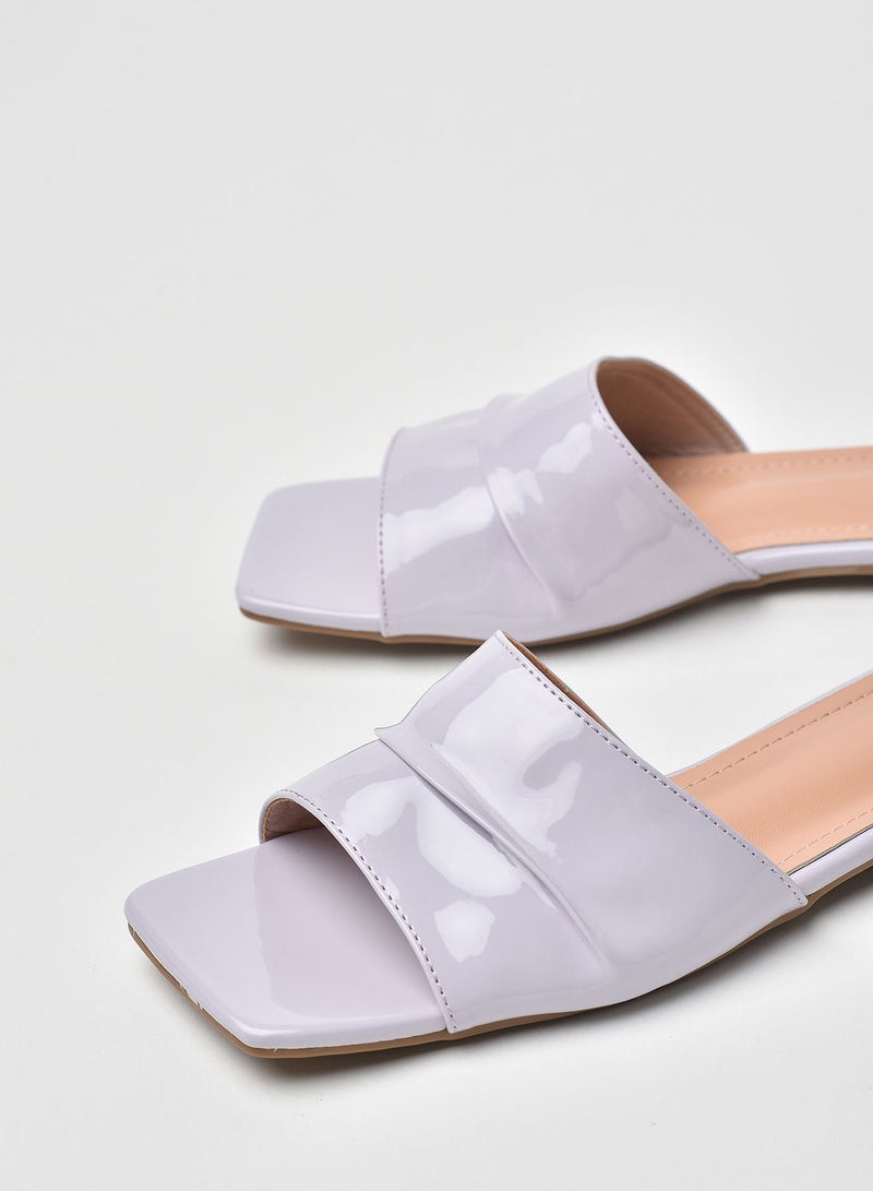 Jove - Stylish Elegant Flat Sandals Purple - Image 1