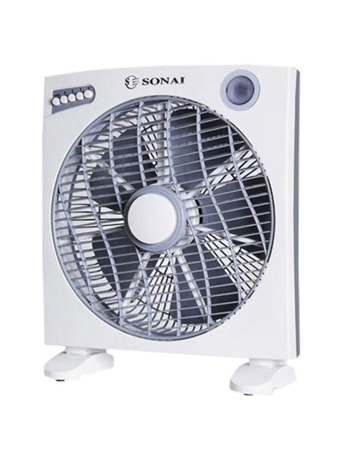 Sonai - SONAI Box Fan With Timer, 14 Inch, 3 speed settings, White - MAR-3014 MAR-3014WT White - Image 1