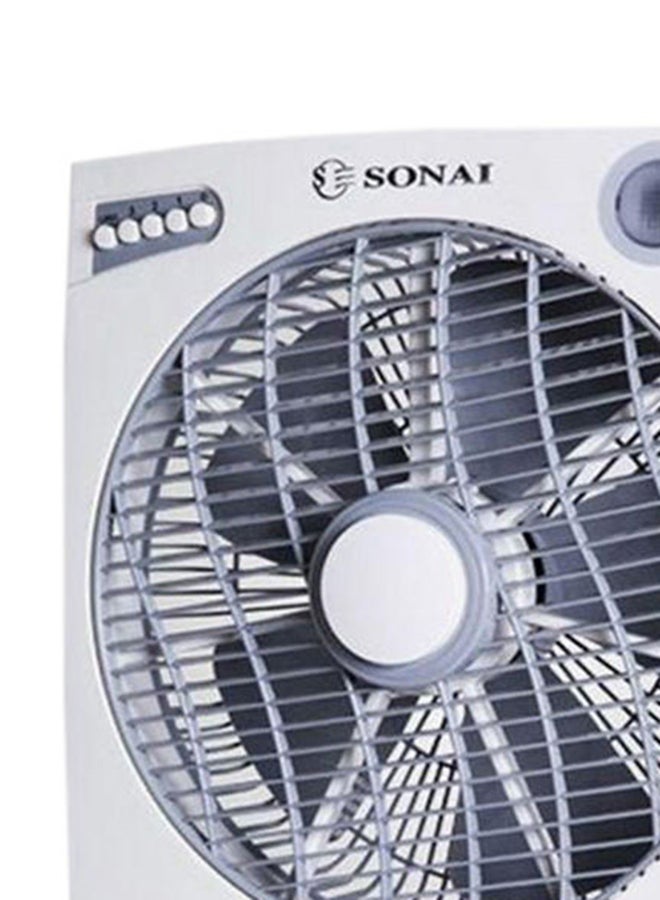 Sonai - SONAI Box Fan With Timer, 14 Inch, 3 speed settings, White - MAR-3014 MAR-3014WT White - Image 1