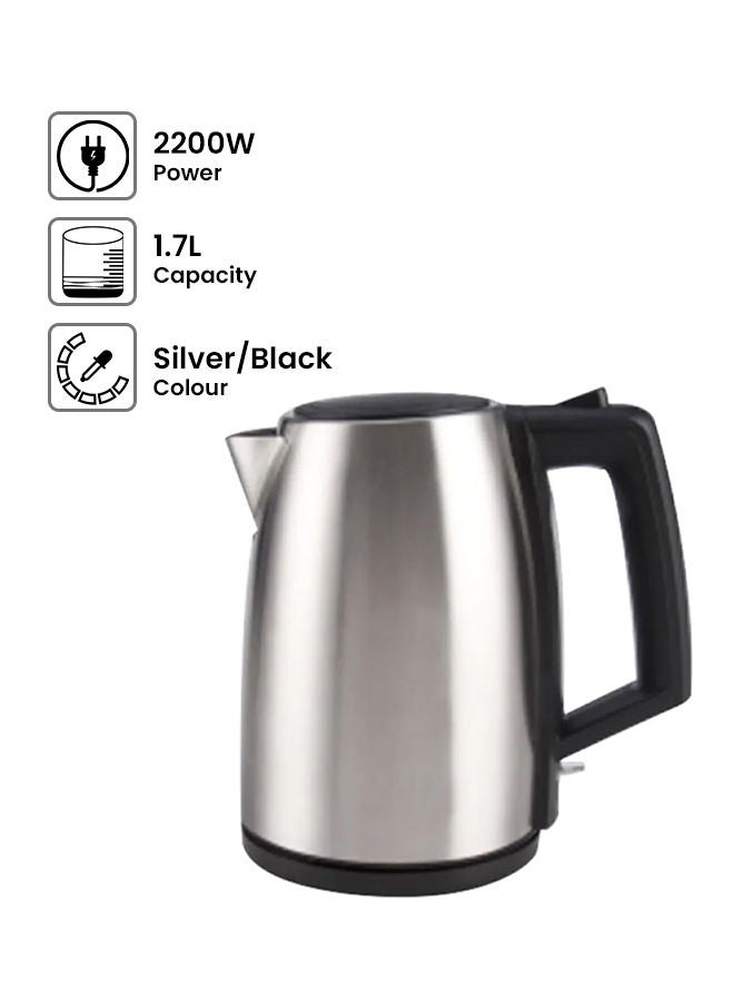 Stainless Steel Kettle 1.7 L 2200 W TKS-2117 Silver - v1655474946/N19465365A_1