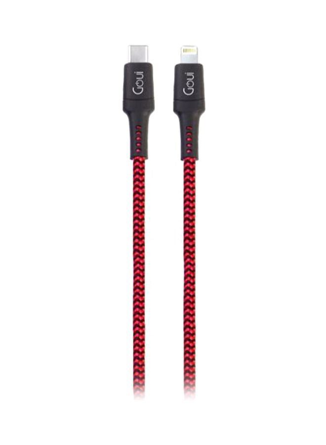 Lightning To Type C Data Sync Charging Cable Red