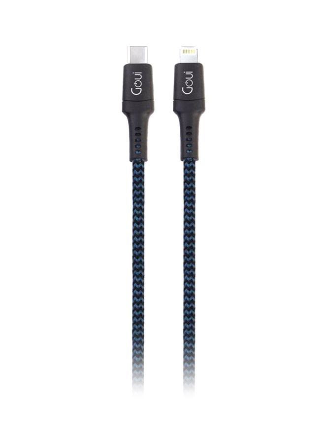 Lightning To Type C Data Sync Charging Cable Dark Blue