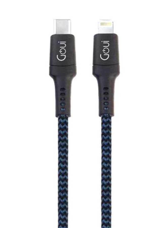 Lightning To Type C Data Sync Charging Cable Dark Blue