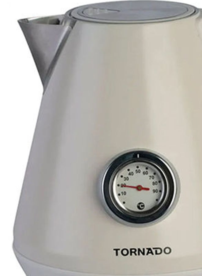 غلاية مياه استانلس ستيل 1.7 لتر - 1.7 L 2200 W TKP-2217-TC أبيض