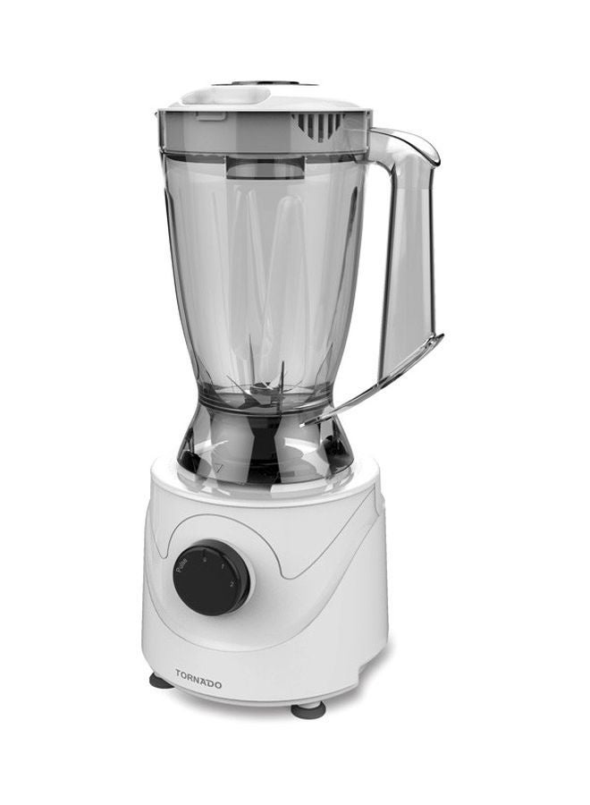 تورنيدو - خلاط كهربائي 1.5 لتر 2 مطحنة 1.5 L 400 W BL400/2-WHITE أبيض - Image 1