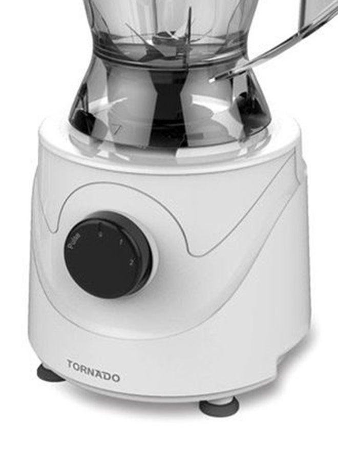 تورنيدو - خلاط كهربائي 1.5 لتر 2 مطحنة 1.5 L 400 W BL400/2-WHITE أبيض - Image 1