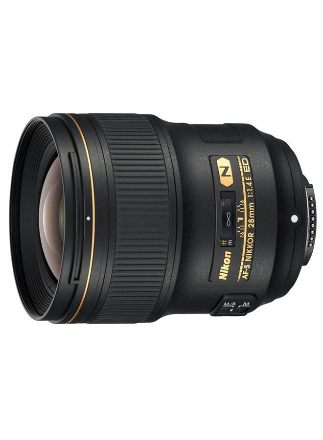 Nikon - AF-S Nikkor 28mm f/1.4E ED Fixed Zoom SLR Camera Lens Black - Image 1