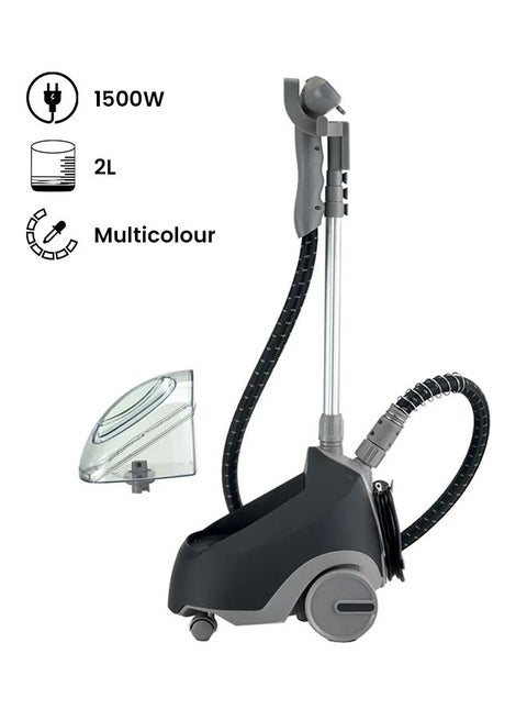 Garment Steamer With 2L Water Tank Capacity, Rotary Wheels, Folding Rack, Trouser Press, Glove 2 L 1500 W GSP65 Multicolor
