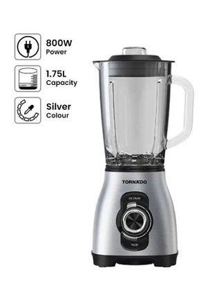 خلاط كهربائي سعة 1.75 لتر 5 سرعات 1.75 L 800 W BL-800T فضي - v1655475024/N45821043A_1