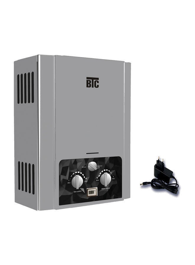 BTC Natural Gas Water Heater With Electric Charger GWH-NE63-S Silver - Image 1