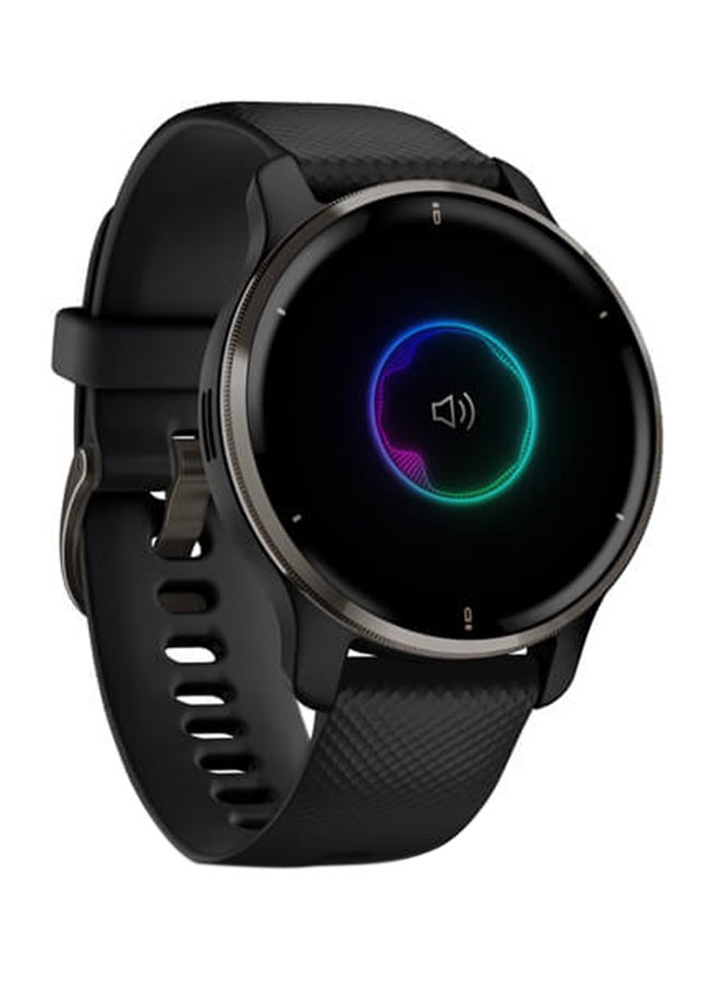 GARMIN - Venu 2 Plus Health Fitness - 43MM - Up To 9 Days Of Battery Life - 1.3"inch Amoled Display, Scratch Resistant, Corning® Gorilla® Glass 3, Heart Rate Monitor, All Day Stress Monitor, Advanced GPS Features, Smart Notification, iOS and Android Compatible Slate - Image 1