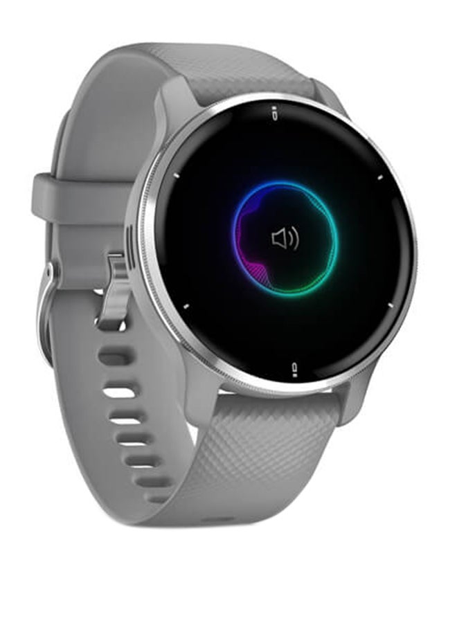 GARMIN - Venu 2 Plus Health Fitness - 43MM - Up To 9 Days Of Battery Life - 1.3"inch Amoled Display, Scratch Resistant, Corning® Gorilla® Glass 3, Heart Rate Monitor, All Day Stress Monitor, Advanced GPS Features, Smart Notification, iOS and Android Compatible Silver - Image 1