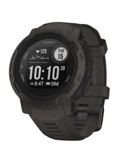 Instinct 2 - 45MM - Up To 28 Days Battery Life - Scratch Resistant, Chemically Strengthened Glass, Heart Rate Monitor, Stress Tracking, Tough Rugged GPS Enabled , Smart Notification, iOS and Android Compatible Graphite