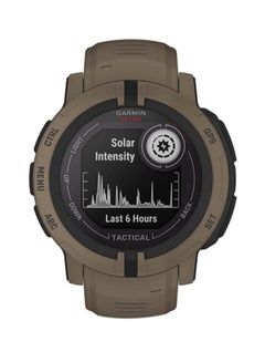 GARMIN Instinct 2 Solar Tactical Edition - 45MM - Unlimited Battery Life In Smartwatch Mode with Solar Charging1 - Military Standard Toughness, Scratch Resistant, Power Glass™, Heart Rate Monitor, All Day Stress Monitor, Tactical-Specific Features include Night Vision Compatibility and More for Field Ops , Advanced GPS Features, iOS and Android Compatible Coyote  - Image 3