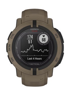 GARMIN Instinct 2 Solar Tactical Edition - 45MM - Unlimited Battery Life In Smartwatch Mode with Solar Charging1 - Military Standard Toughness, Scratch Resistant, Power Glass™, Heart Rate Monitor, All Day Stress Monitor, Tactical-Specific Features include Night Vision Compatibility and More for Field Ops , Advanced GPS Features, iOS and Android Compatible Coyote  - Image 4