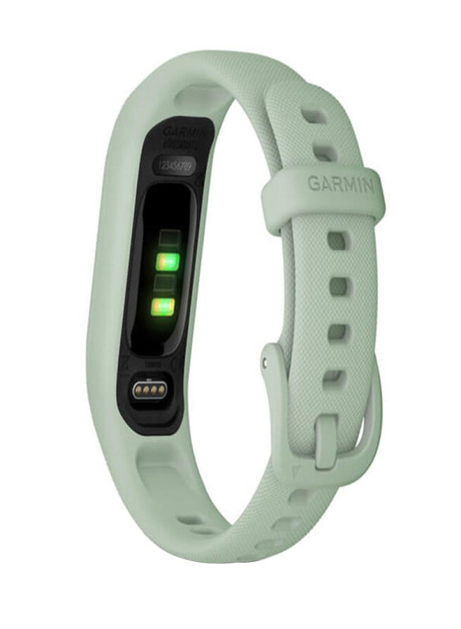 جارمين - Vivosmart 5 - S/M - عمر بطارية يصل إلى 7 أيام - شاشة OLED مقاس 0.41 بوصة، مقاومة للخدش، أكريليك، مراقب معدل ضربات القلب، تتبع الإجهاد، تتبع نظام تحديد المواقع، تتبع الخطوات، متوافق مع iOS وأندرويد كول مينت - Image 1