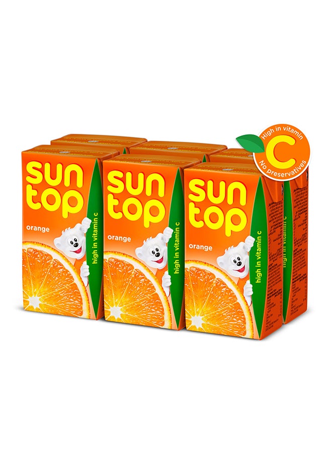 Suntop - Orange Fruit Drink 125ml Pack of 6 - Image 1
