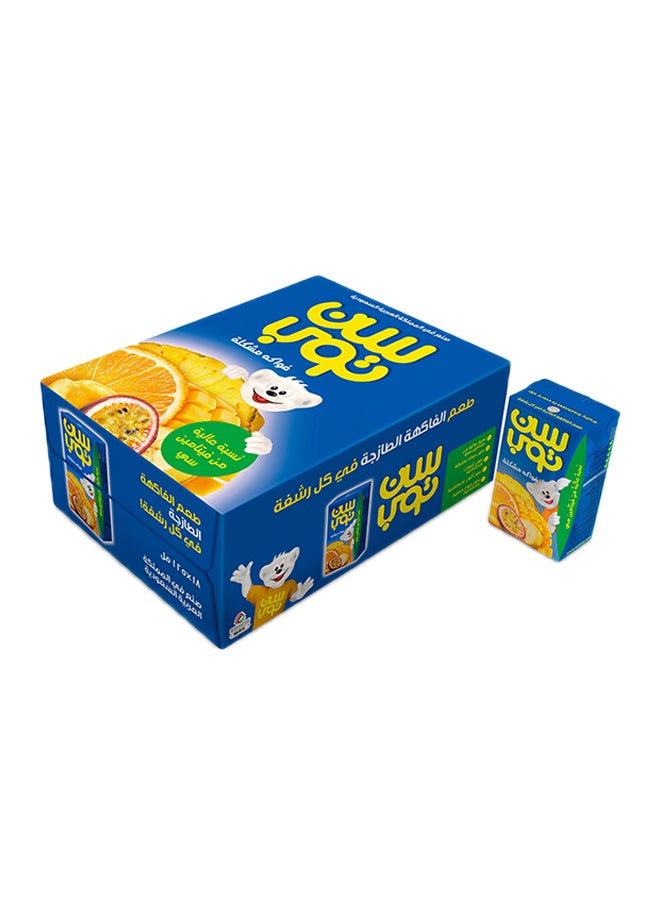 سن توب شراب الفاكهة 125ملليلتر عبوة من 18 قطعة - Image 2