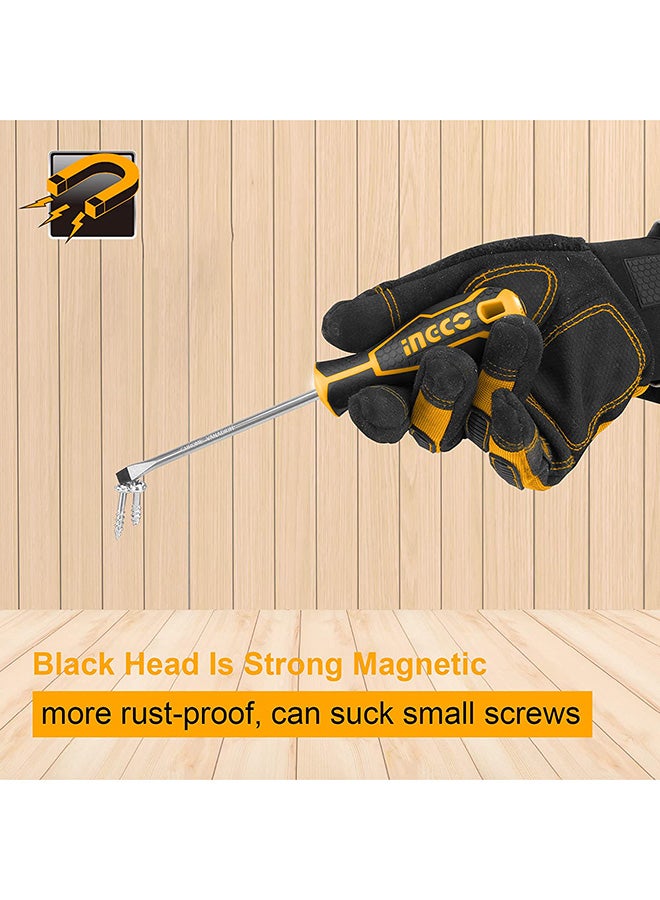 INGCO 6-Piece CR-V Screwdriver Set Orange/Black/Silver - Image 3