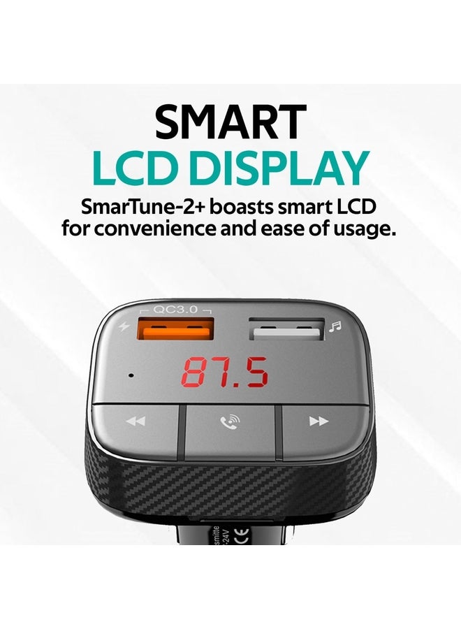 Car Wireless FM Modulator With Quick Charge 3.0 Port Black