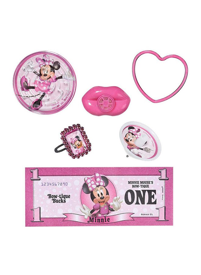 Amscan 48-Piece Minnie Mouse Forever Mega Mix Value Pack 3inch Birthday Gift Toys, Return Gifts for Party 3inch