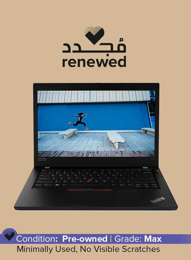 Lenovo - Renewed - Thinkpad L490 (2018) Laptop With 14-Inch Display, Intel Core i5 Processor/8th Gen/8GB RAM/256GB SSD/Intel UHD Graphics 620 English Black - Image 1