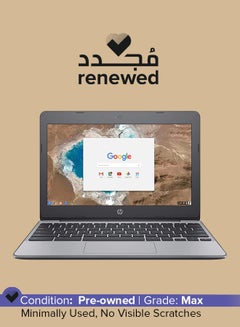 HP Renewed - Chromebook G4 Laptop With 11.6-Inch Display,Intel Celeron N3060 Processor/1st Gen/4GB RAM/16GB Emmc/Intel HD Graphics 400 English Silver English Silver  - Image 1