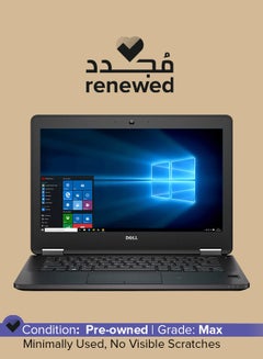 Renewed - Latitude 5270 (2019) Laptop With 12.5-Inch Display, Intel Core i5 Processor/6th Gen/8GB RAM/256GB SSD/Intel HD Graphics English Black