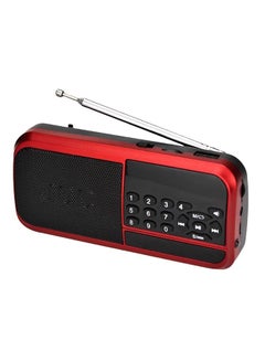 Joc Bluetooth Portable Rechargeable Digital Radio H798BT Black/Red  - Image 1