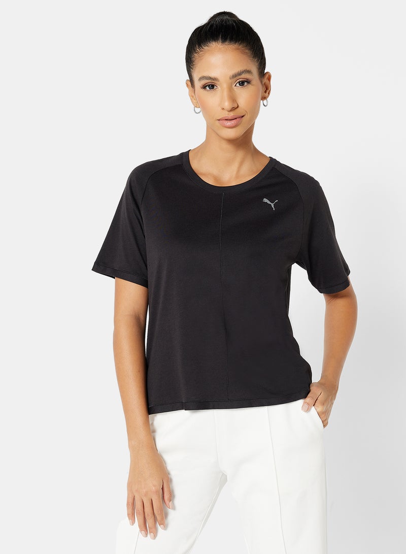 PUMA - Studio Tri Blend Relaxed T-Shirt Black - Image 1