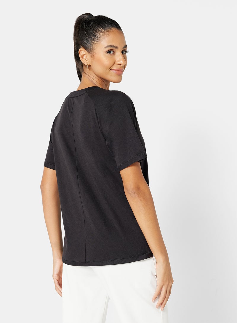 PUMA - Studio Tri Blend Relaxed T-Shirt Black - Image 1