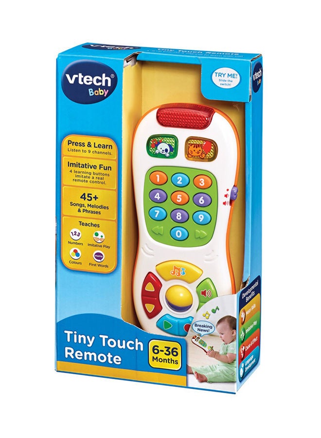 vtech Tiny Touch Remote Toy- 4 Learning Button And 45+ Songs, Melodies And Phrases 150303  - Image 1