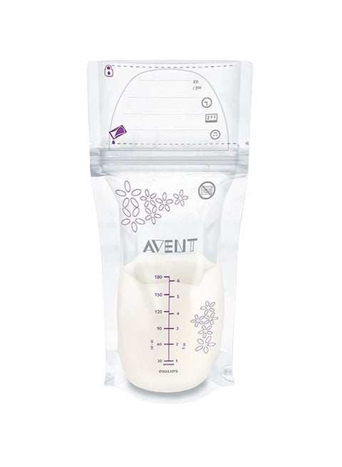 Pack Of 50 Breast Milk Storage Bags - Clear